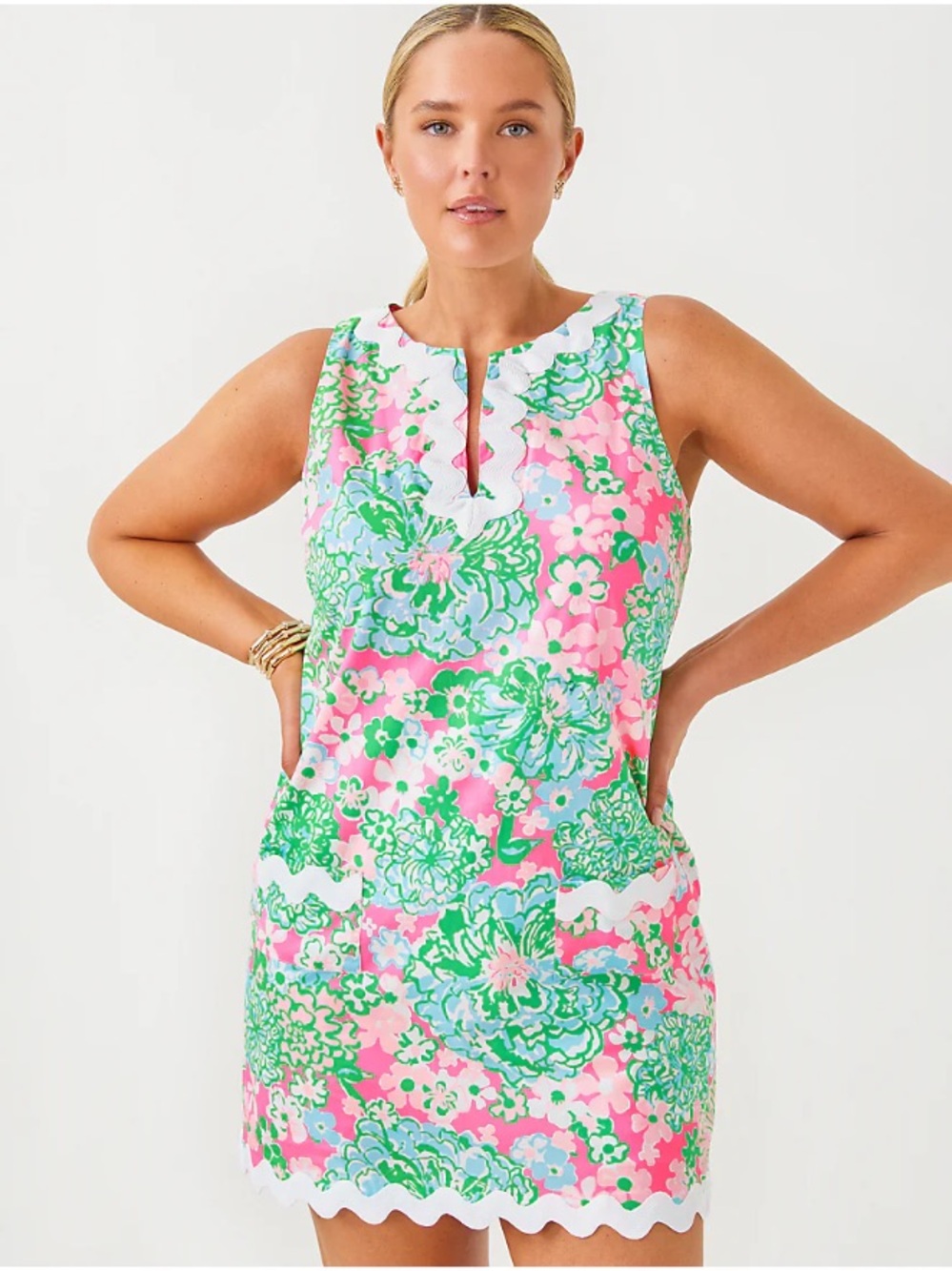 Romey Shift Romper in Plumes in Bloom Sz 12
